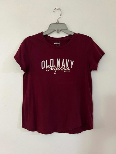 Polera  Marca Old Navy Talla S Burdeo Usado