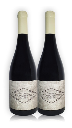 Zuccardi Concreto Vino Malbec Kit X2u 750ml Valle De Uco