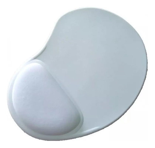 10 Mouse Pad Apoio Ergonômico Branco P/ Sublimação