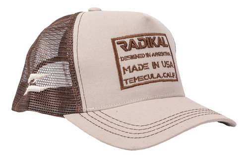 Gorra Moto Mx Box Marron Radikal