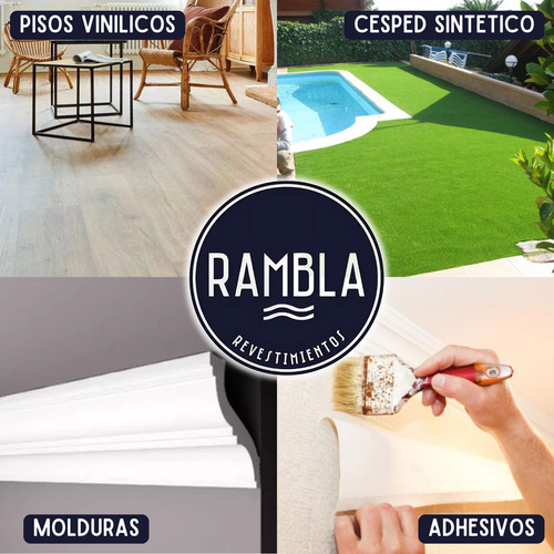 Zocalo Pvc Simil Madera Curvo 7cm Castaño X Tira 2,45ml