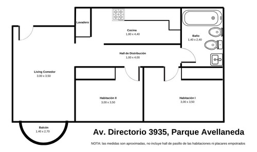 Departamento Venta De Tres Ambientes Con Balcón Al Frente - Apto Crédito