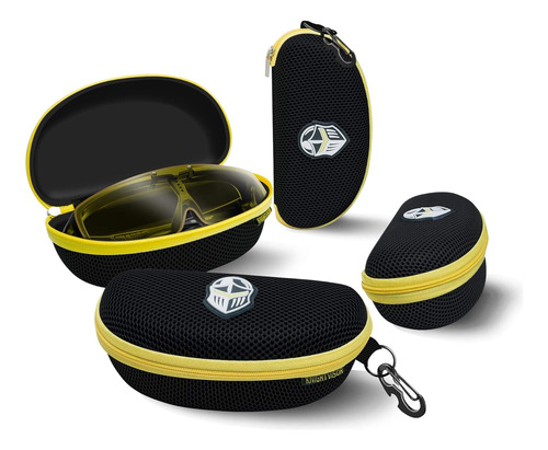 Blupond Large Sunglasses Case With Metal Carabiner   Zipper