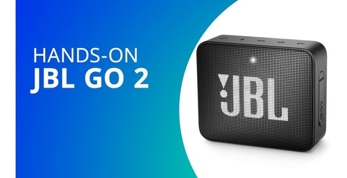 Caixa De Som Jbl Go 2 Portátil Com Bluetooth Midnight Black