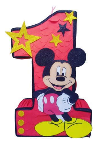 Piñata Temática Mickey Mouse Número 1