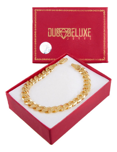 Pulsera Hombre Barbadacl 8mm Platabañooro24k Duodeluxejoyas®