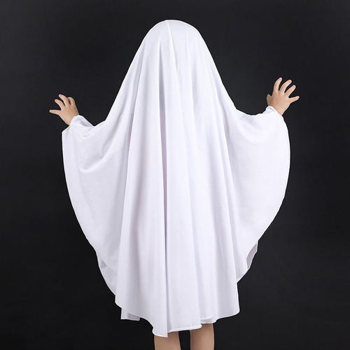 En Stock, Capa Blanca Con Forma De Diablo De Halloween Para