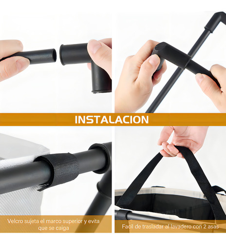 Cesta Para Ropa Sucia, Dekita Cestos Para Lavandería 3 Compart Alta Capacidad Organizador De Ropa Plegable Para Baño, Recámara, Hogar, Juguetes, Ropa Cesto Ropa Sucia Con 3 Compartimentos