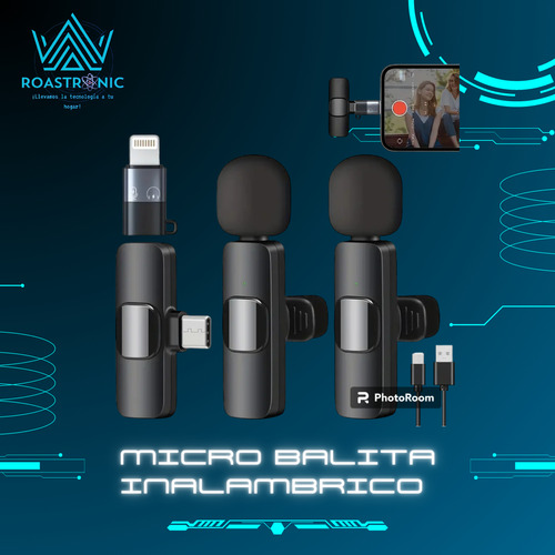 Microfono Balita Inalambricos Compatible Android Y iPhone