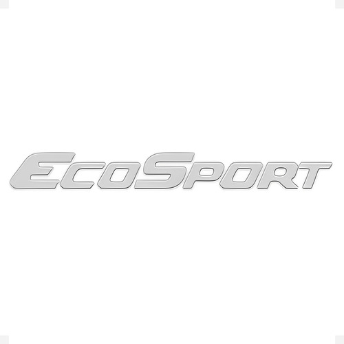 Emblema Prata Resinado Compatível C/ Ecosport Para Estepe