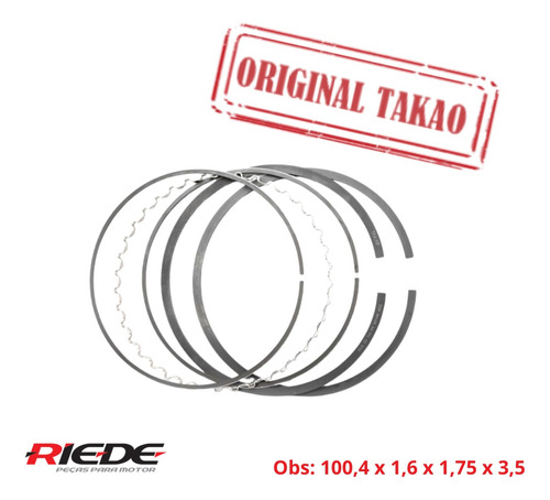 Aneis Std Takao Ford 4.0 12v V6 91/94 Ranger