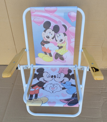 Reposera Infantil Personaje Mickey Y Minnie