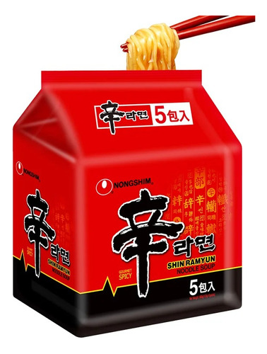 Shin Ramyun Ramen Corea 5 Pack - g a $72