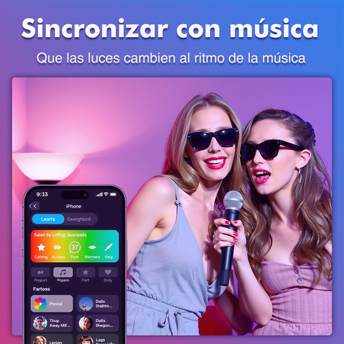 6 Focos Wifi Led Inteligente Rgbcw Alexa Google Siri 9w E27 Multicolor Control Por Voz Ajustable Brillo Bombillas Luz Focos Bluetooth Rgb