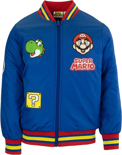 Nintendo Super Mario Bomber - Chaqueta Mario Y Luigi Bomber