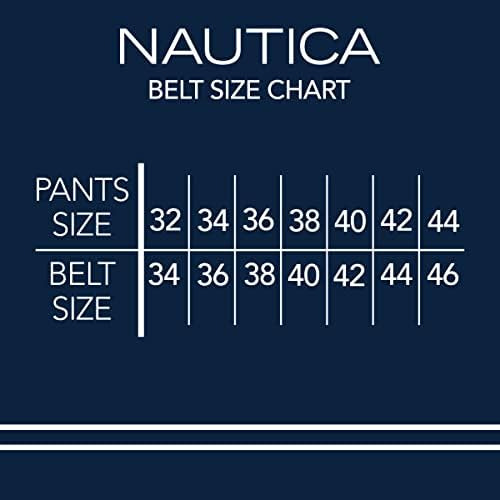 Nautica - Cinturón Vaquero De Piel Grabado Para Hombre, Colo