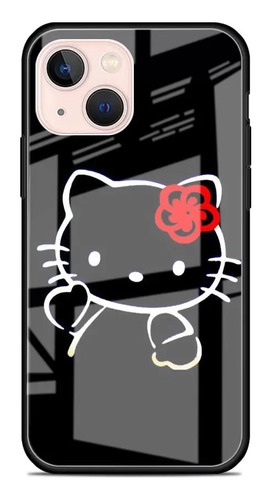 Bonita Funda De Teléfono De Cristal De Hello Kitty Adecuada