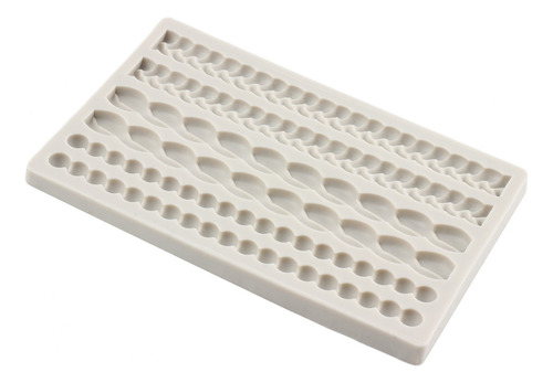 1pcs Molde Silicon Cadena De Perlas Cuerda De Cáñamo Fondant
