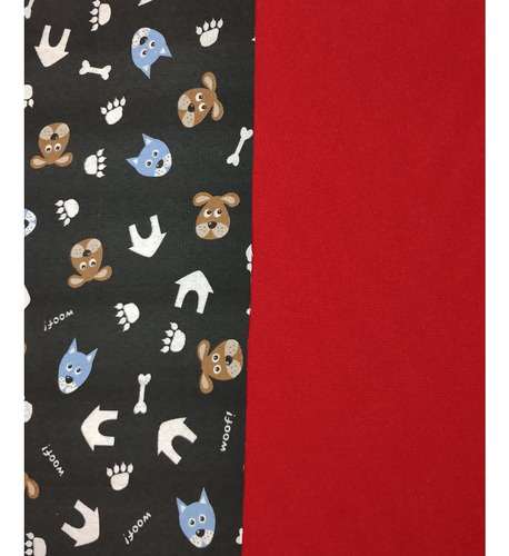 Cama Pet Para Cachorro Porte Médio 80x60 + Tapete/brinquedos Cor Casinha Preto Com Vermelho