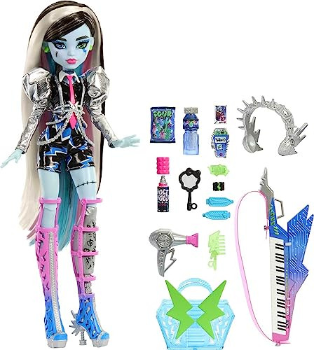 Monster High Doll, Amplificó La Banda Rockstar De Frankie St