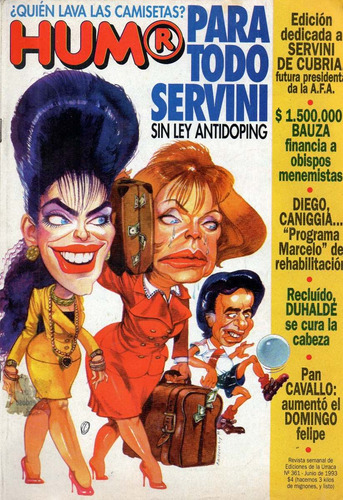 Revista Humor N° 361 Junio De 1993 (Usado)
