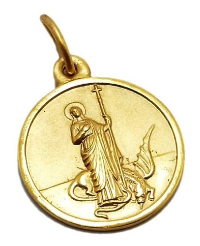 Medalla Santa Marta - Plaqué Oro 21k - 18mm