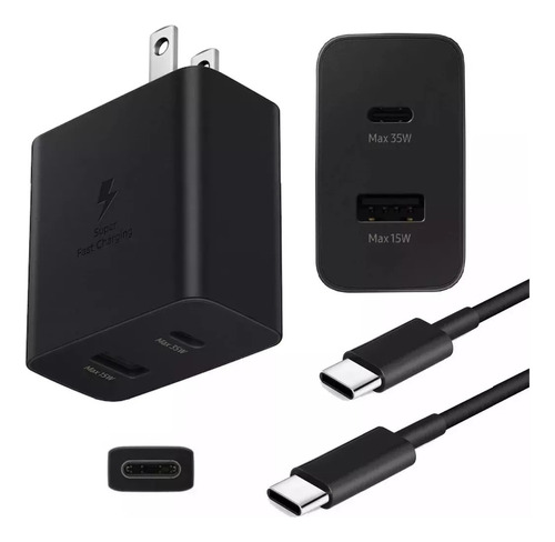  Cargador Samsung 35w Pd Power Adapter Duo Usb-c, Usb-a