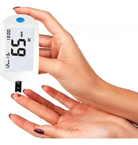 Glucometro Monitoreo, Mxgxk-002, 2 Kit, Prueba 8 Seg, Memori Color Blanco