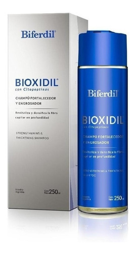 Shampoo Biferdil Bioxidil Fortalecedor En Botella De 250ml