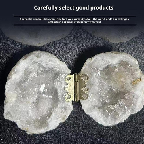 Generic Caixa De Anel Crystal Geode, Caixa De Anel