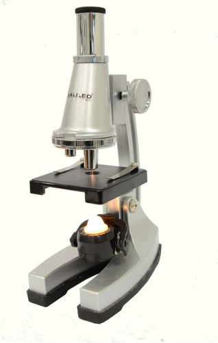 Microscopio Galileo C/ Luz Y Espejo Reflector Mpa300 Rayuela