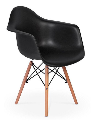 Cadeira Charles Eames Wood Daw Com Braços - Design