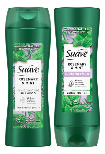 Set De Champú Y Acondicionador Suave Rosemary & Mint 375ml