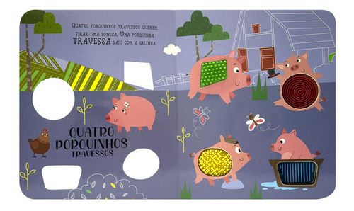 Esconde-esconde Animado! Toque & Sinta:cinco Porquinhos, De Mammoth World. Editorial Todolivro, Capa Mole Em Português