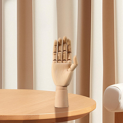 Maniquí De Mano De Madera Para Mano Derecha, Usos Pequeño