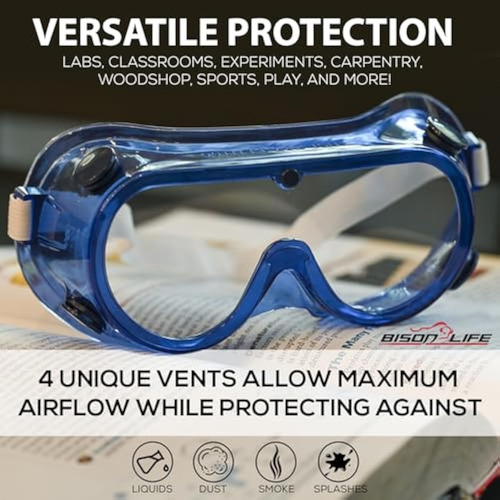 Bison Life Gafas De Seguridad Para Niños, Gafas
