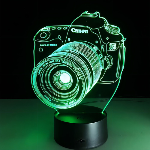 3d Luz Nocturna Buho Ilusion Led De Computadora Lampara D