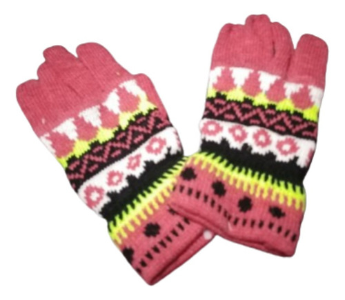 Guantes De Lana Colores Pack X 2 Pares.