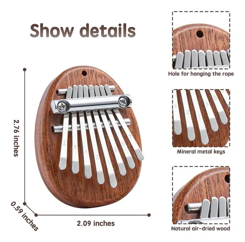 Kalimba Mini Con Forma De Orejas De Gato – Acrílico, Teclas Metálicas, Notas Grabadas, Ideal Para Principiantes Y Como Regalo