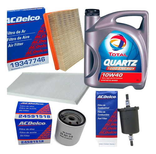 Combo 4 Filtros Aire Aceite Nafta A/a 10w40 Suzuki Fun 2005