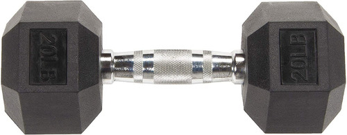 2 Mancuernas Hex Dumbells Caucho 20 Lb (9 Kg) C/u Sin Logo.
