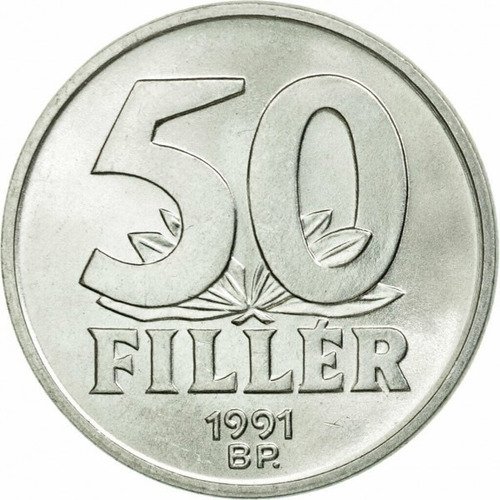 * Moneda De Hungría Sin Circular 50 Filler De 1991 Km# 677