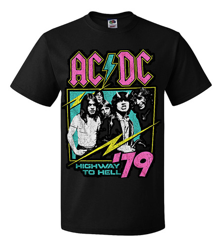 Playera Camiseta Banda Acdc Highway To Hell 1979 To Hell 