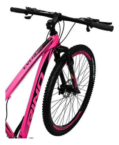 Bicicleta Aro 29 Rino Everest 27v - Alivio - 7.0 Cor Rosa Tamanho Do Quadro 17