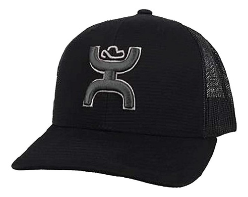 Hooey Sterling Trucker Ajustable De 6 Paneles (negro Con Log