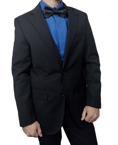 Imagen 6 de 7 de Ambo Traje Hombre Rayado Corte Clásico Liquidación