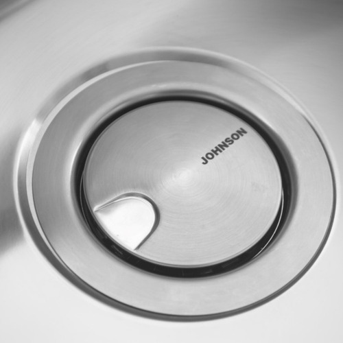 Imagen 5 de 6 de Johnson Curve Pileta Bacha De Cocina Simple Acero 304 Si77a