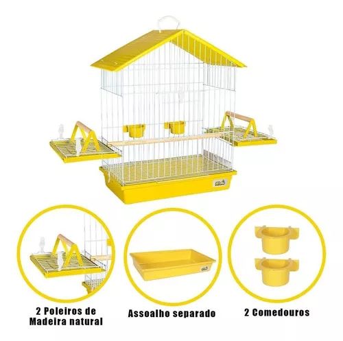 Segunda imagem para pesquisa de gaiola para periquito