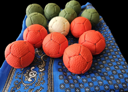 Boccias Mini (juego Pelotas Artesanía). Hechas A Mano
