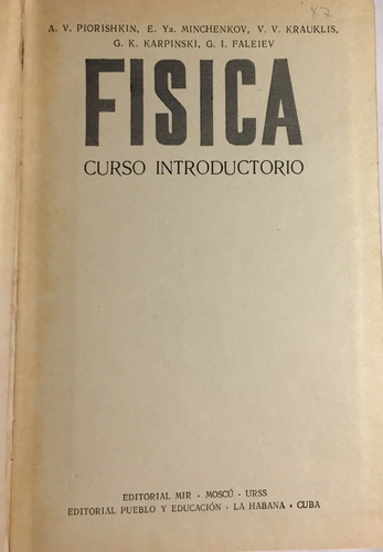 Libro Fisica Curso Introductorio